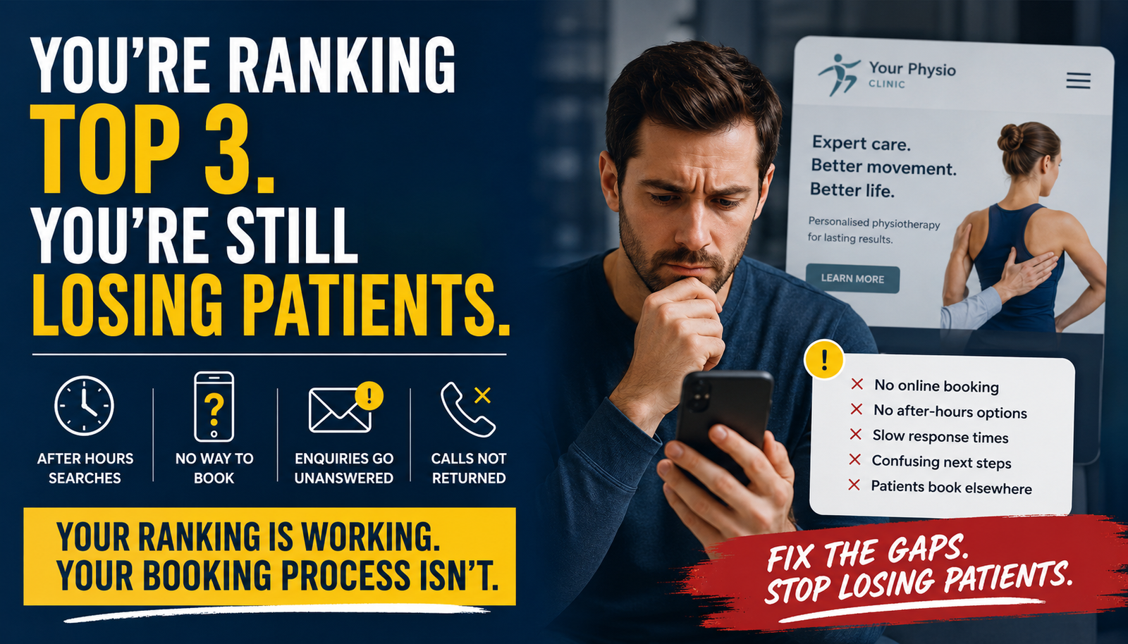 You're Ranking Top 3. You're Still Losing Patients.
